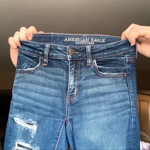 American eagle ripped jeans!